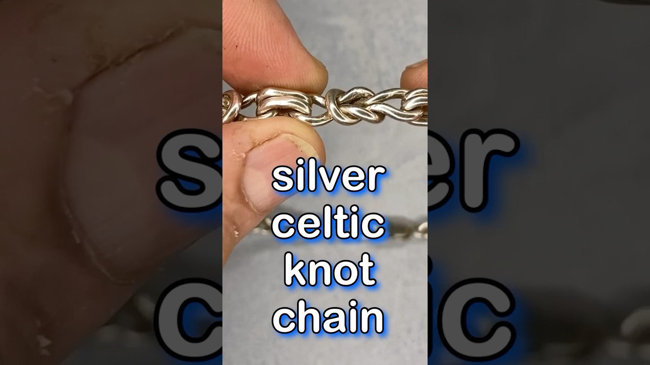 Making a Celtic knot silver chain necklace (short version)