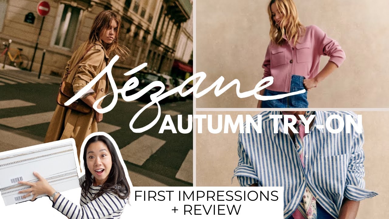 SEZANE TRY-ON: AUTUMN / FALL | Scott Trench, Betty Cardigan, Max Shirt | Petite First Impressions