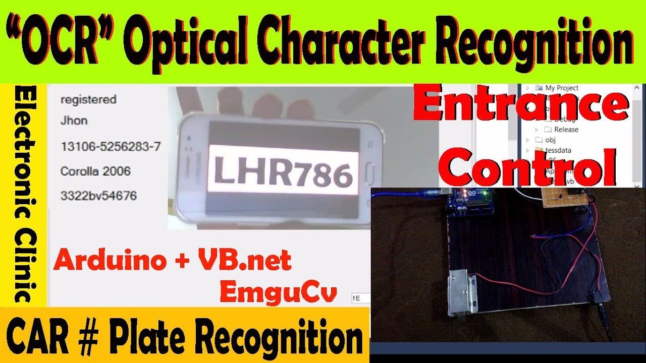 OCR Optical Character recognition based car Number Plate Recognition using Arduino,vb.net and EmguCv