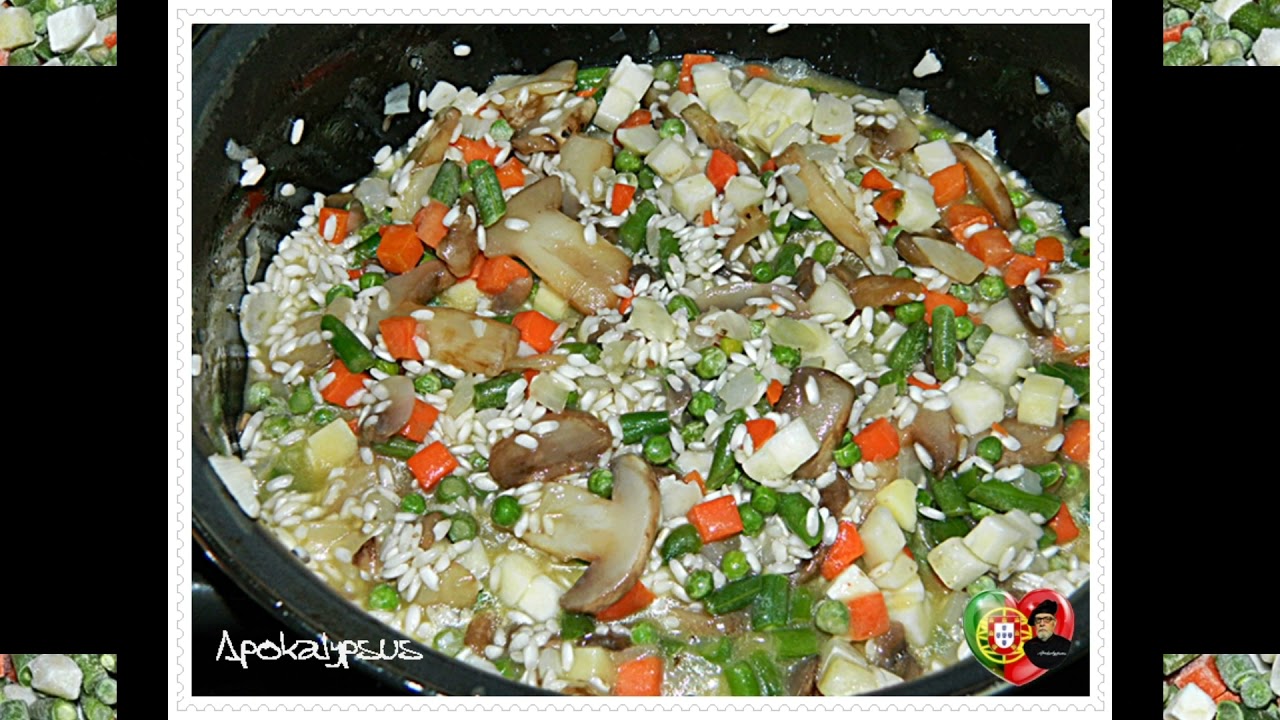 Risotto de Cogumelos e Vegetais