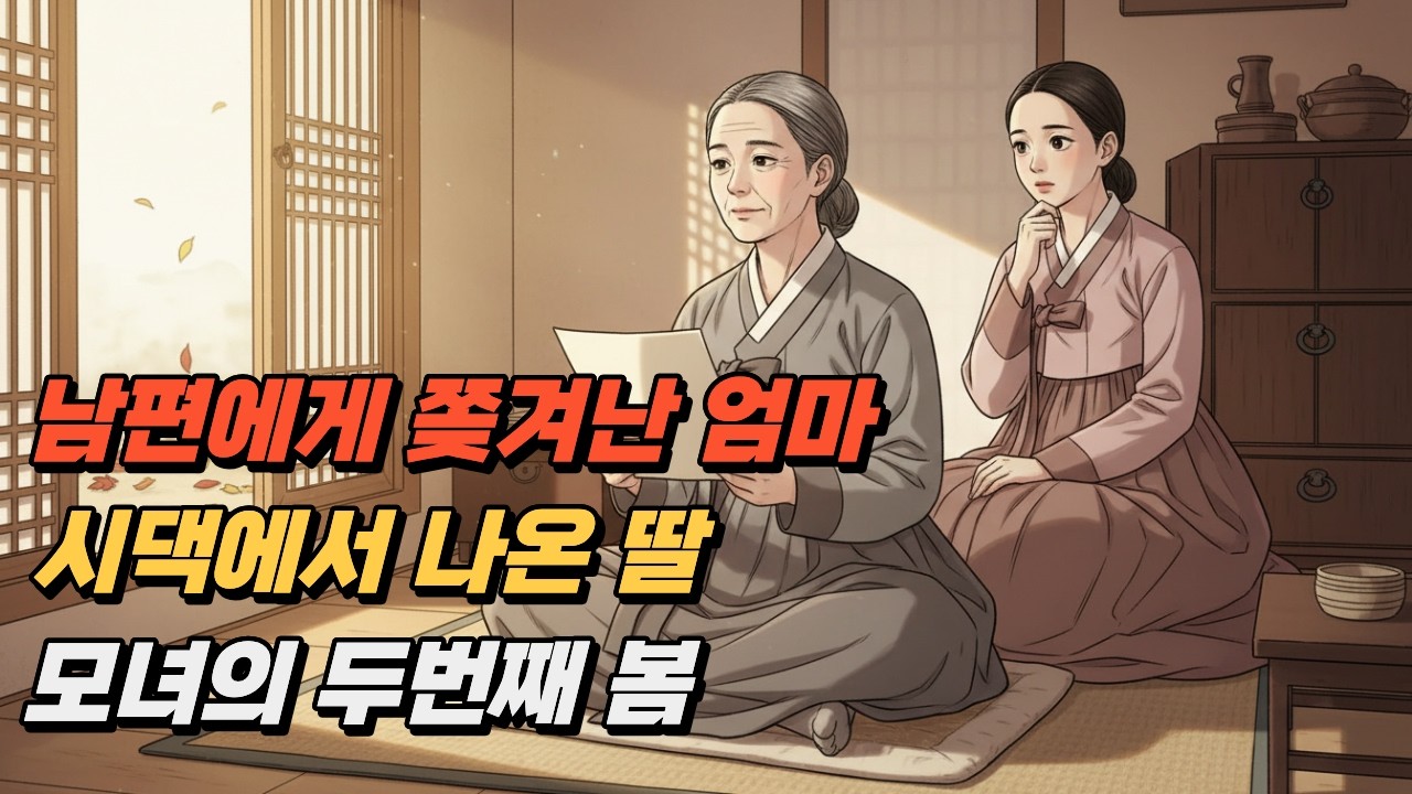 남편에게 쫒겨난 엄마, 시댁에서 나온 딸, 모녀의 두번째 봄 I 옛날이야기 l 오디오북 l 민담 l 수면영상