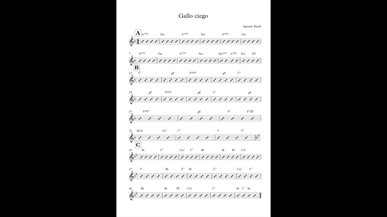 Gallo ciego pista play along - IMPRO 2x4