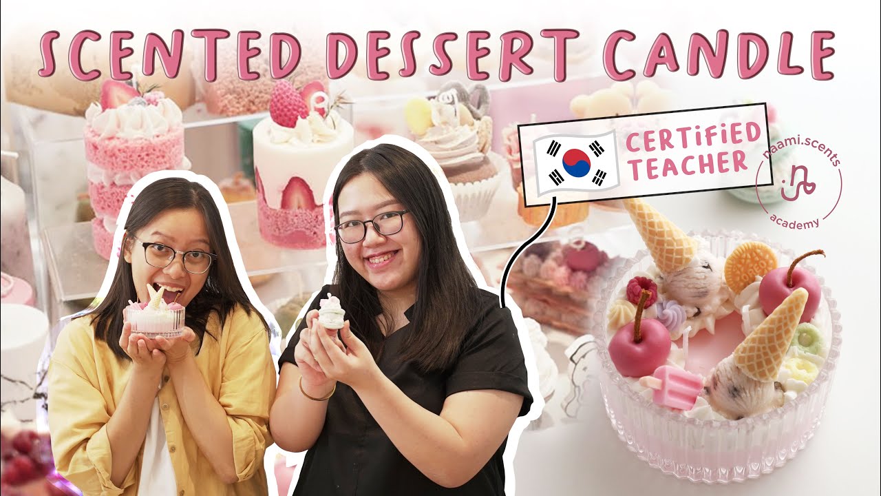 Making SCENTED DESSERT CANDLE taught by Naami Scents - part 1