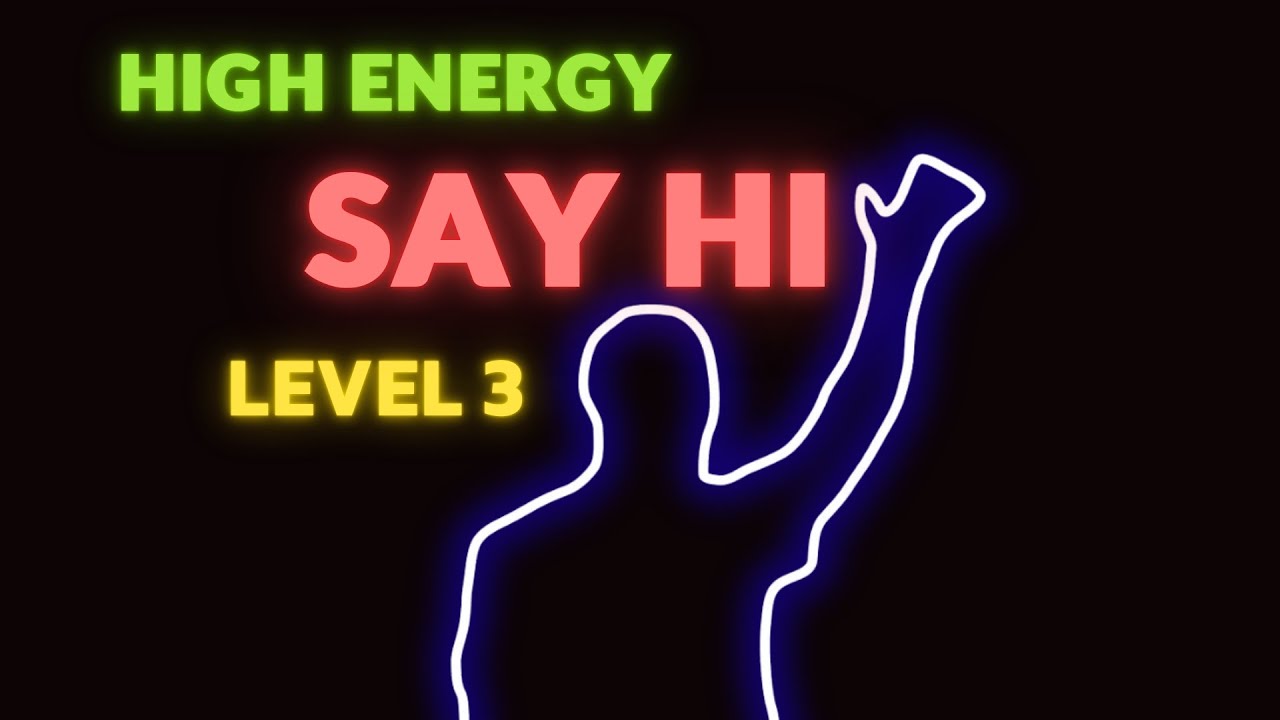 SAY HI 3 MINUTES Immersive Warm Up | Viral Interactive Game | HIGH ENERGY