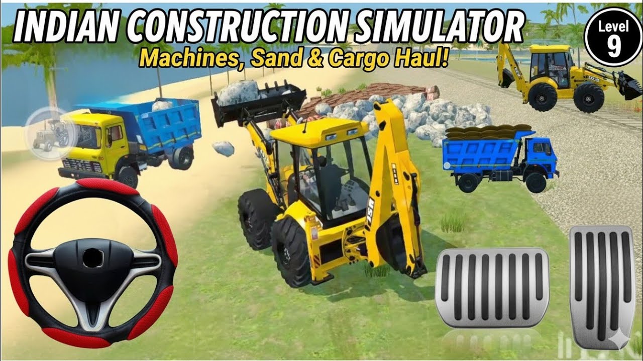 Drive JCB and Uploading Stone from Dumper 🏗️|| @DesiSim-t6y