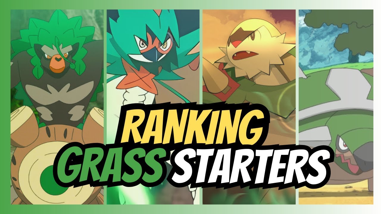 Ranking EVERY Grass Starter Pokemon from Worst to Best!  (Gen 1 to Gen 9) #pokemon