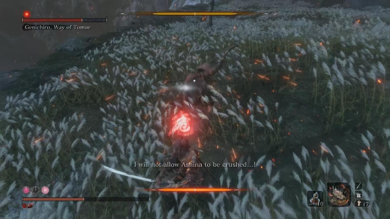 Sekiro: Shadows Die Twice Isshin Max NG+, Charmless and Demon Bell