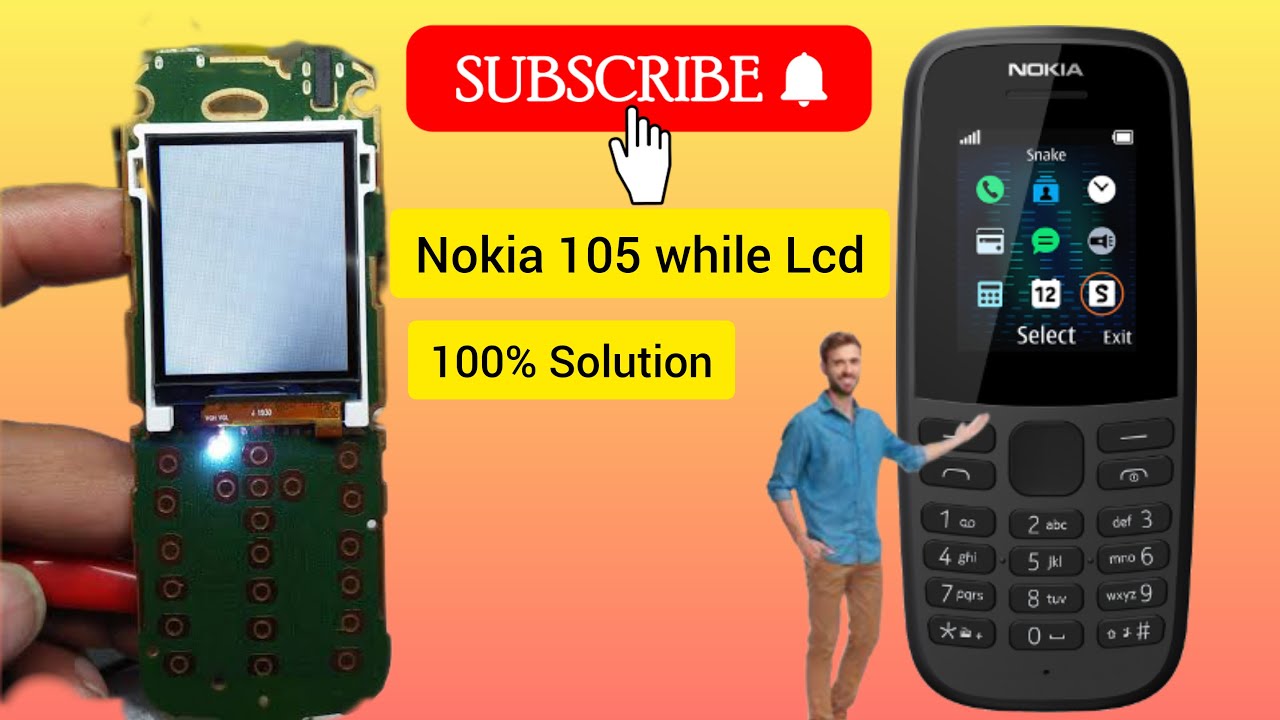 Nokia 105 TA-1174 White LCD After 1 Second: Full Display Solution