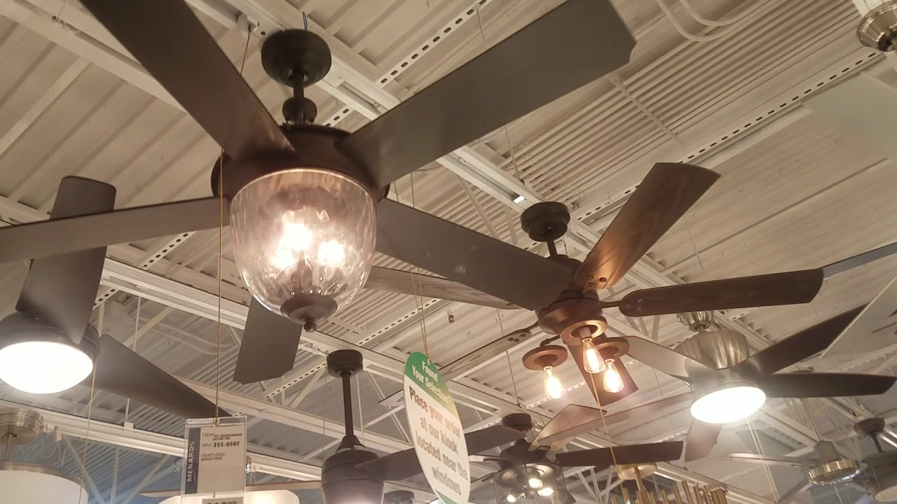 Video Tour of Menards Ceiling Fan & Lighting Department, including Showroom Special order