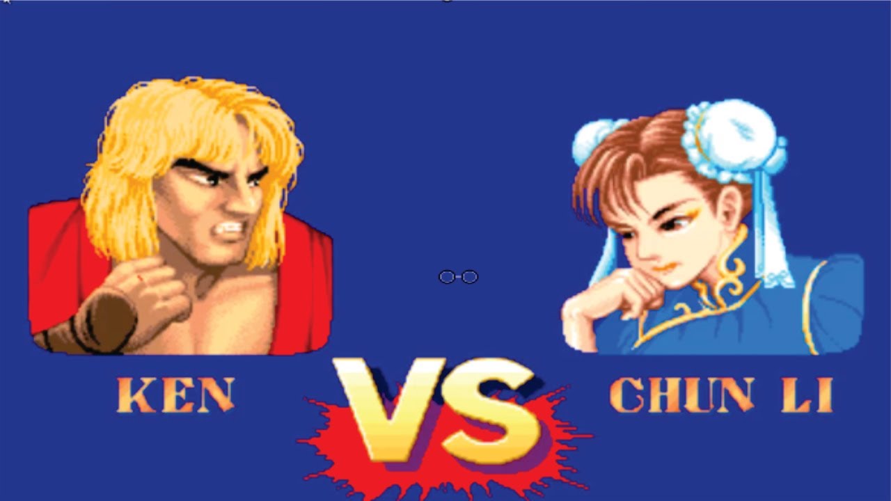Ken Vs Chun Li Street Fighter ll Hardest Battle Match (Street Fighter Lovers)