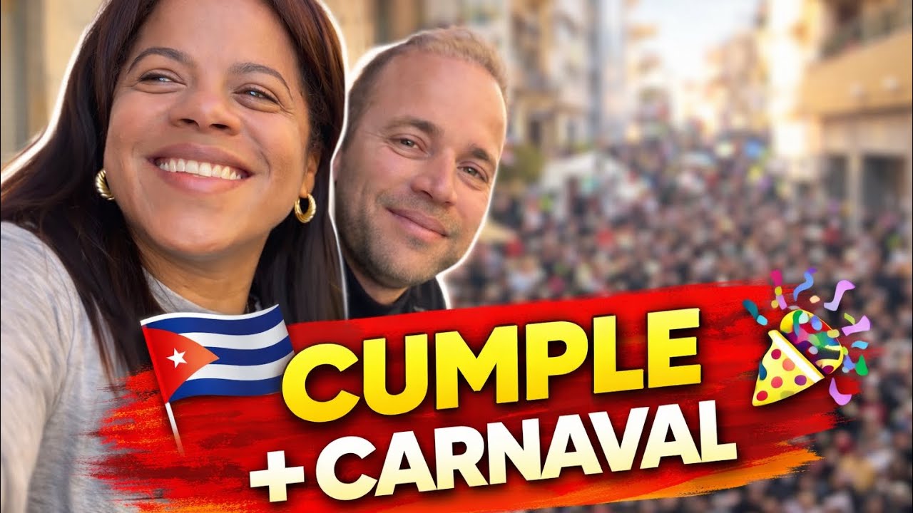 Cubanos en España 🇨🇺🇪🇸 | Celebramos cumpleaños y Carnaval… ¡se formó la fiesta! 🎉🎭