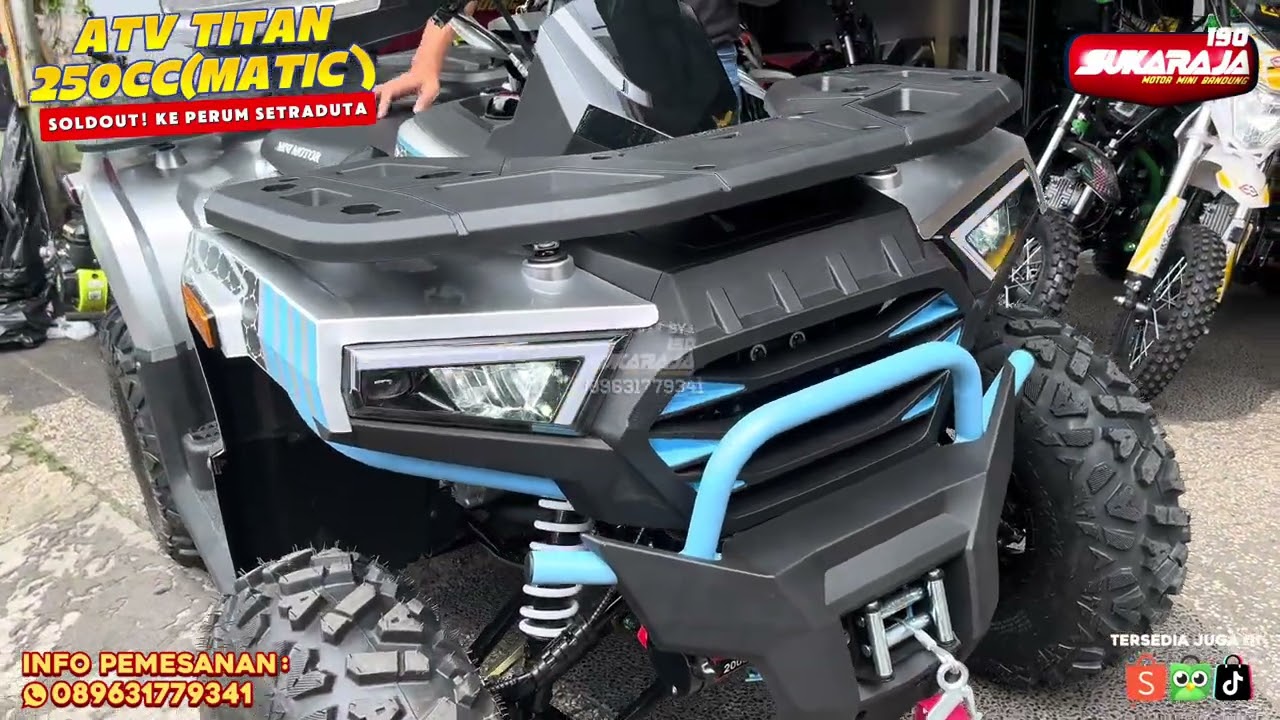 ATV TITAN 250CC MATIC KITA ANTAR LANGSUNG KE PERUM SETRADUTA, BANDUNG #sukarajamotorminibandung 