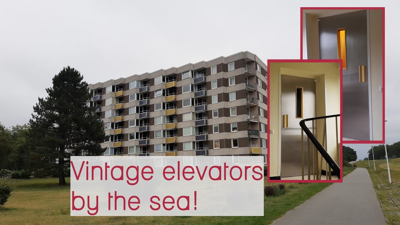 2x 1968 Stahl-Zaiser elevators at Hanseat II apartments in Gr&ouml;mitz, Germany