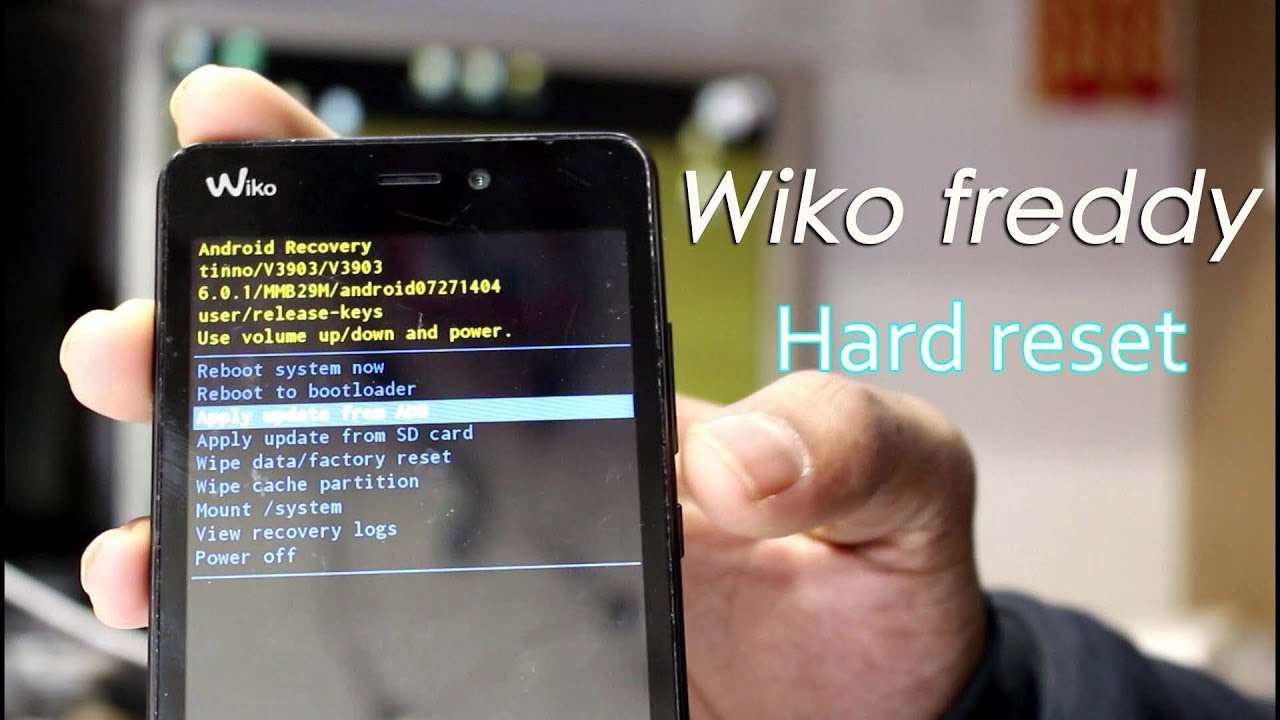 Wiko freddy hard reset