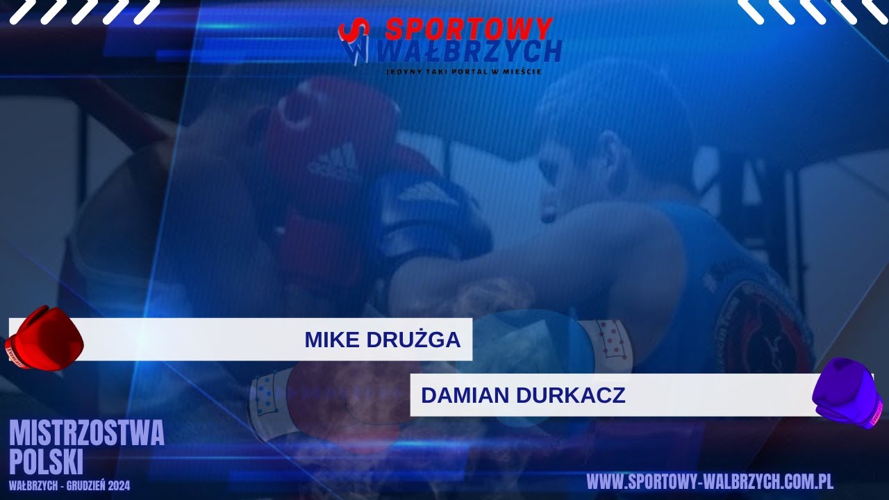 Mike Drużga vs. Damian Durkacz. Mistrzostwa Polski w boksie olimpijskim. Wałbrzych 2024