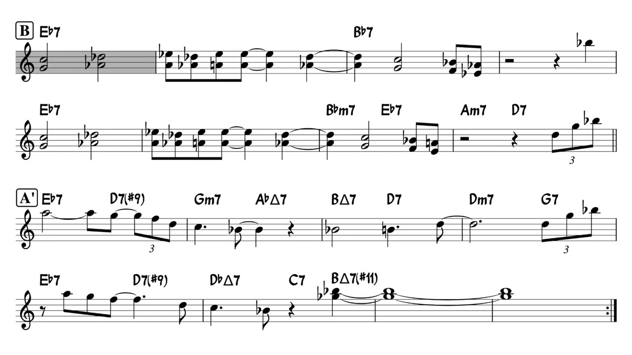 Fee Fi Fo Fum | Wayne Shorter - Backing track / Play-along with Lead Sheet