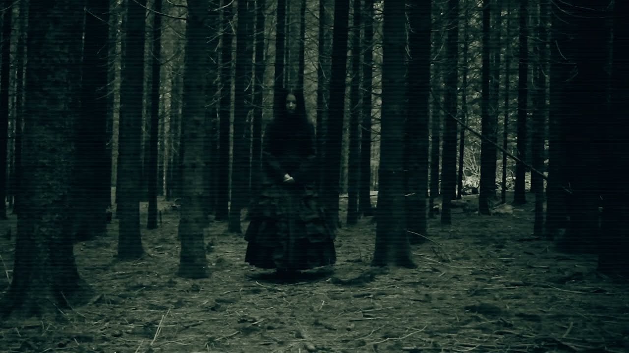 Horror Stock Footage - Scary Female Ghost in the Woods