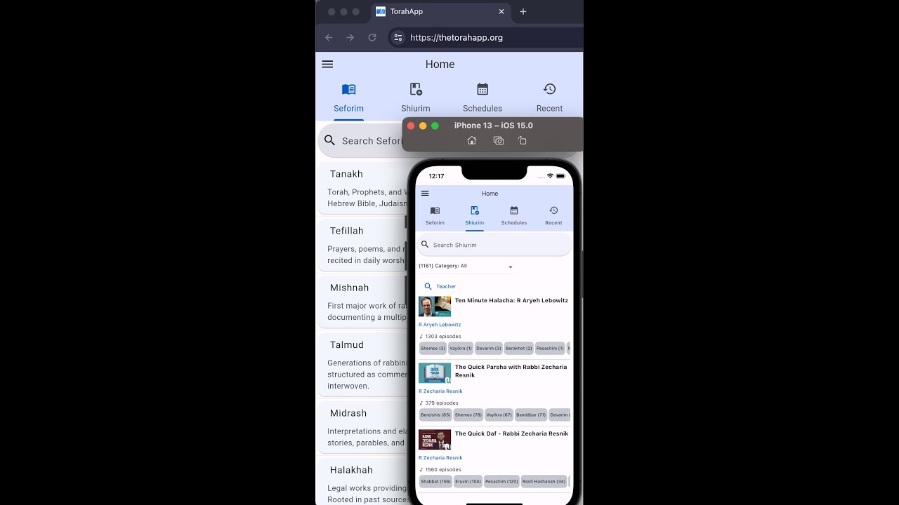 TorahApp (TorahApp.org) Tutorial