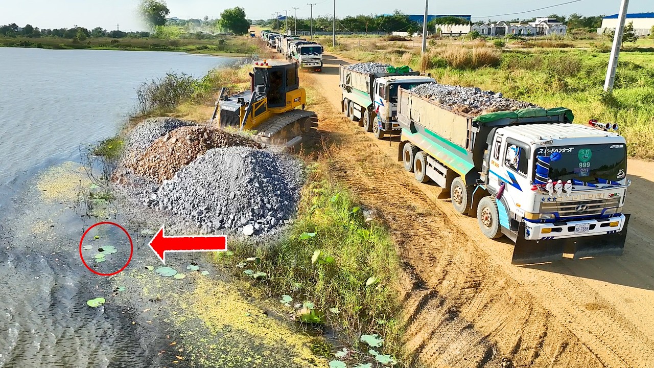 Be careful, new road construction work covers 10% & trucks and dozers pushing rocks into the water.