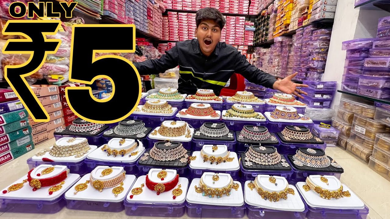 Factory Price Artificial Jewellery Market In Delhi | Starting From ₹5 | Prateek Kumar
