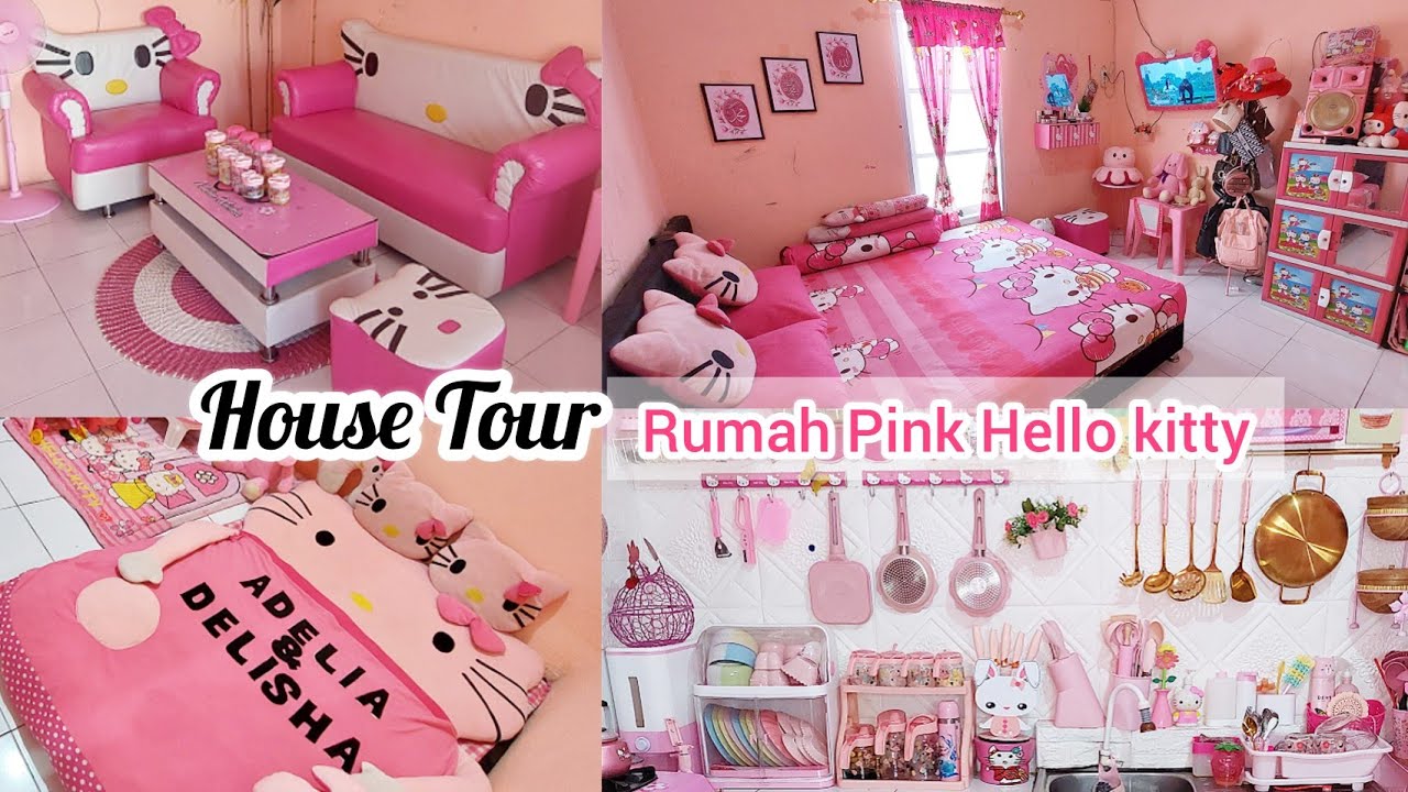 HOUSE TOUR RUMAH PINK HELLO KITTY SEBELUM PINDAH LAGI !!