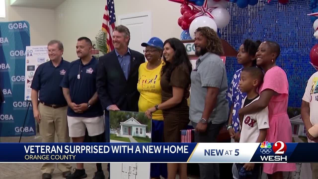 Veteran's home damaged in hurricane surprised with new house