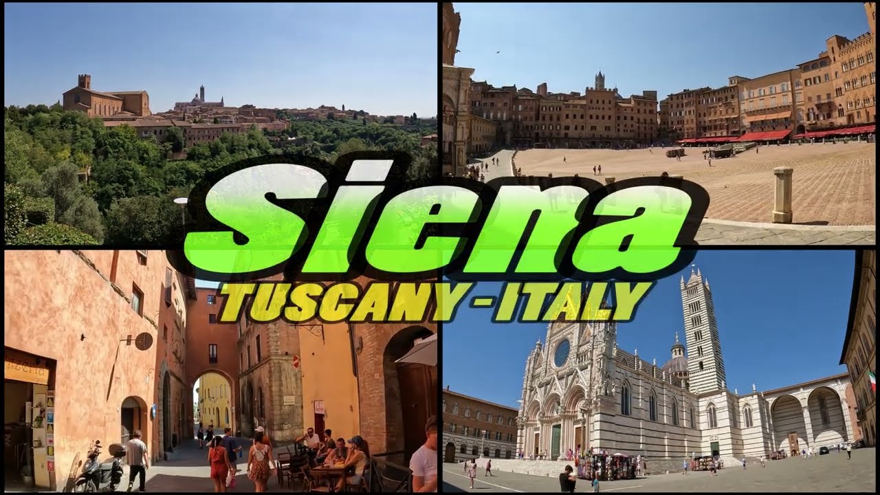 SIENA Walking Tour - Tuscany Italy (4k)