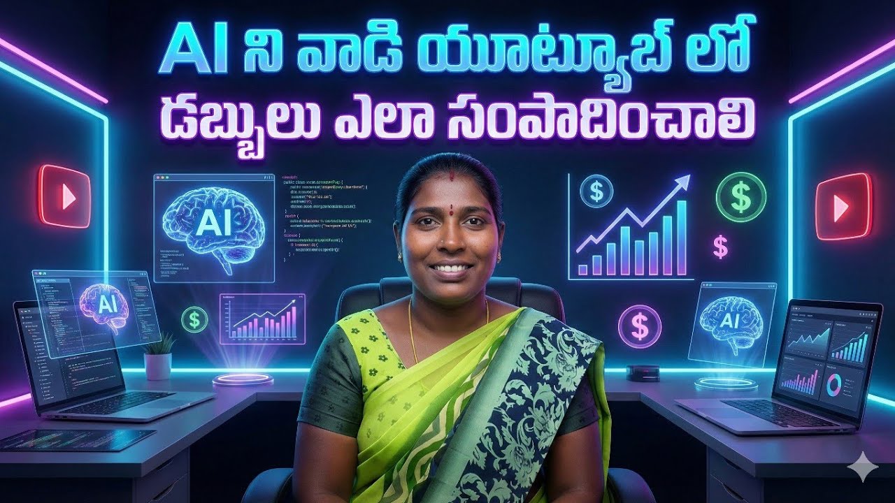AI ని వాడి సింపుల్ గా యూట్యూబ్లో డబ్బులు ఇలా సంపాదించండి #aivideos #youtube#trendingvideo #earnmoney