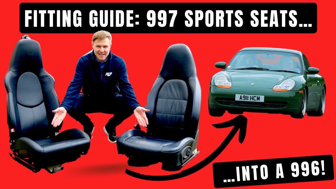 Fitting 997 Sports seats to my Porsche 996… & a NOS F-series badge!