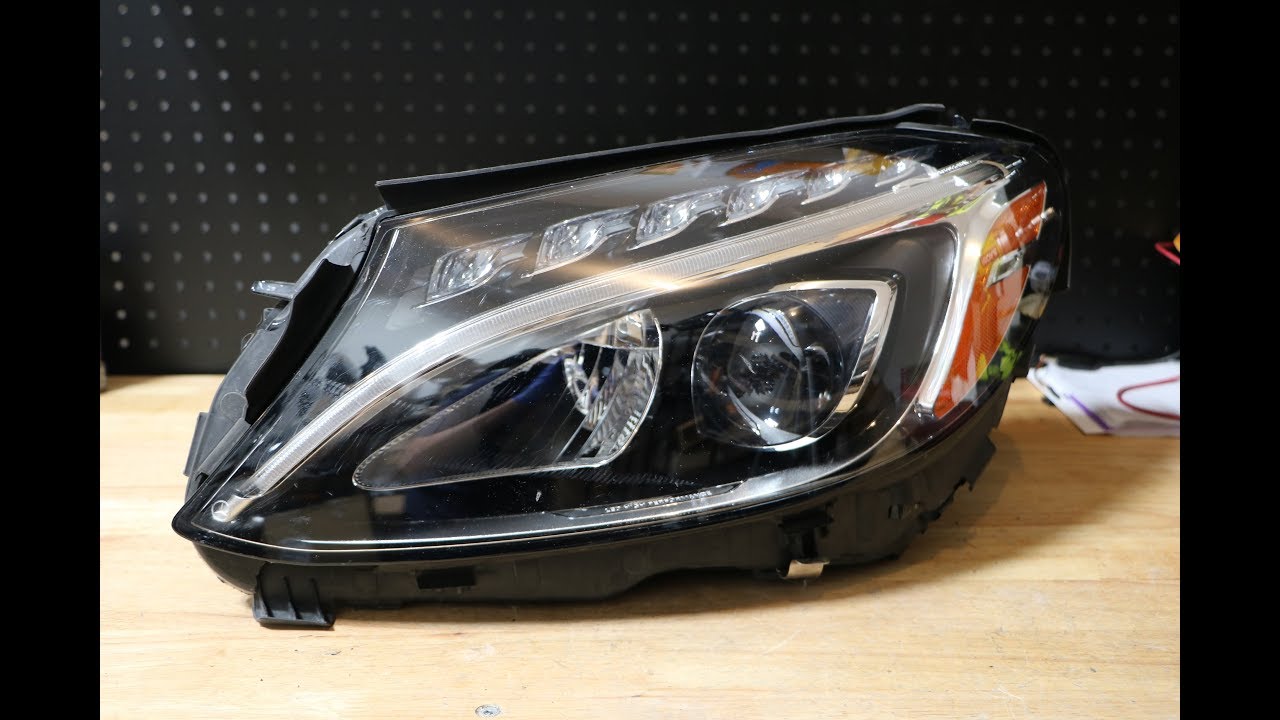 Mercedes-Benz C Class LED Headlight Tear Down/Disassembly