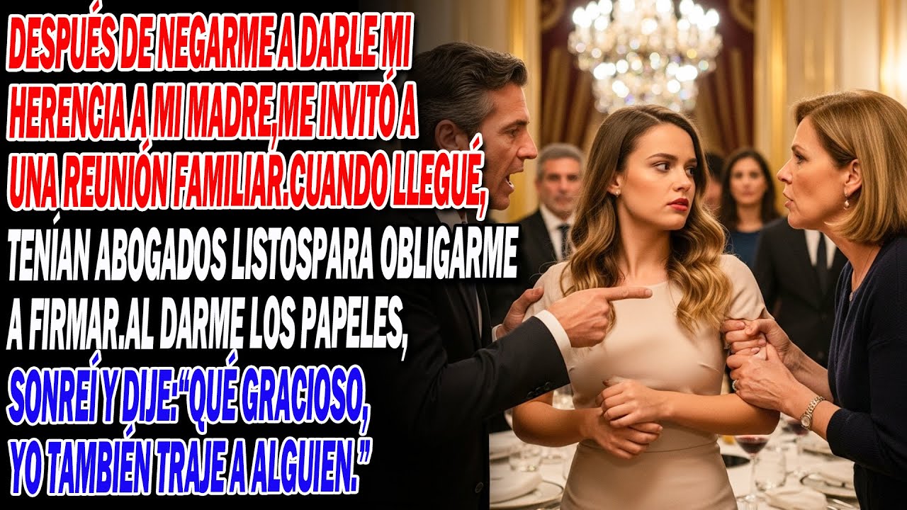 😈📜 Forzada a entregar mis bienes en la reunión familiar — entré con mi “as bajo la manga”.