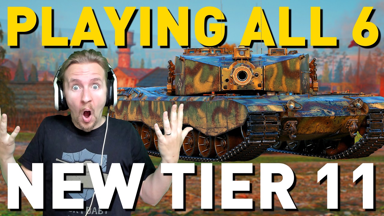 Играю на всех 6 новых танках 11 уровня! WoT 2.4