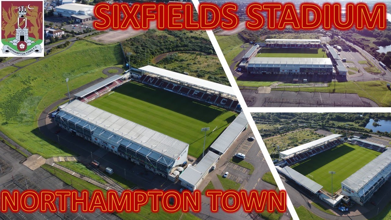 Ep23. Sixfields, by drone. Home of Northampton Town. Promoted to League1 for the 23/24 season