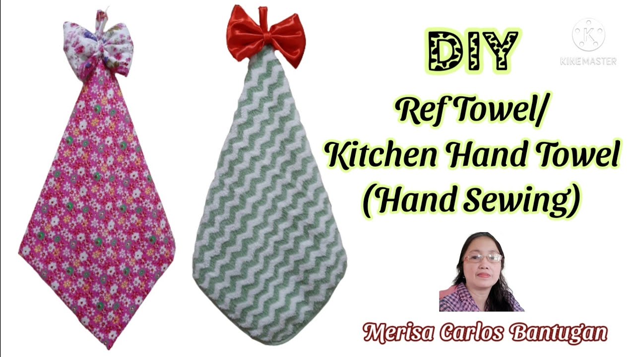 DIY: Kitchen Hand Towel                     Hand Sewing