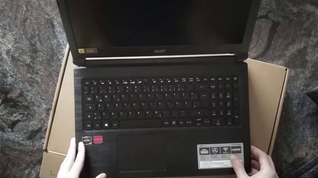 Acer Aspire A315-41G unboxing! Ryzen 5 2500U + Radeon 535.