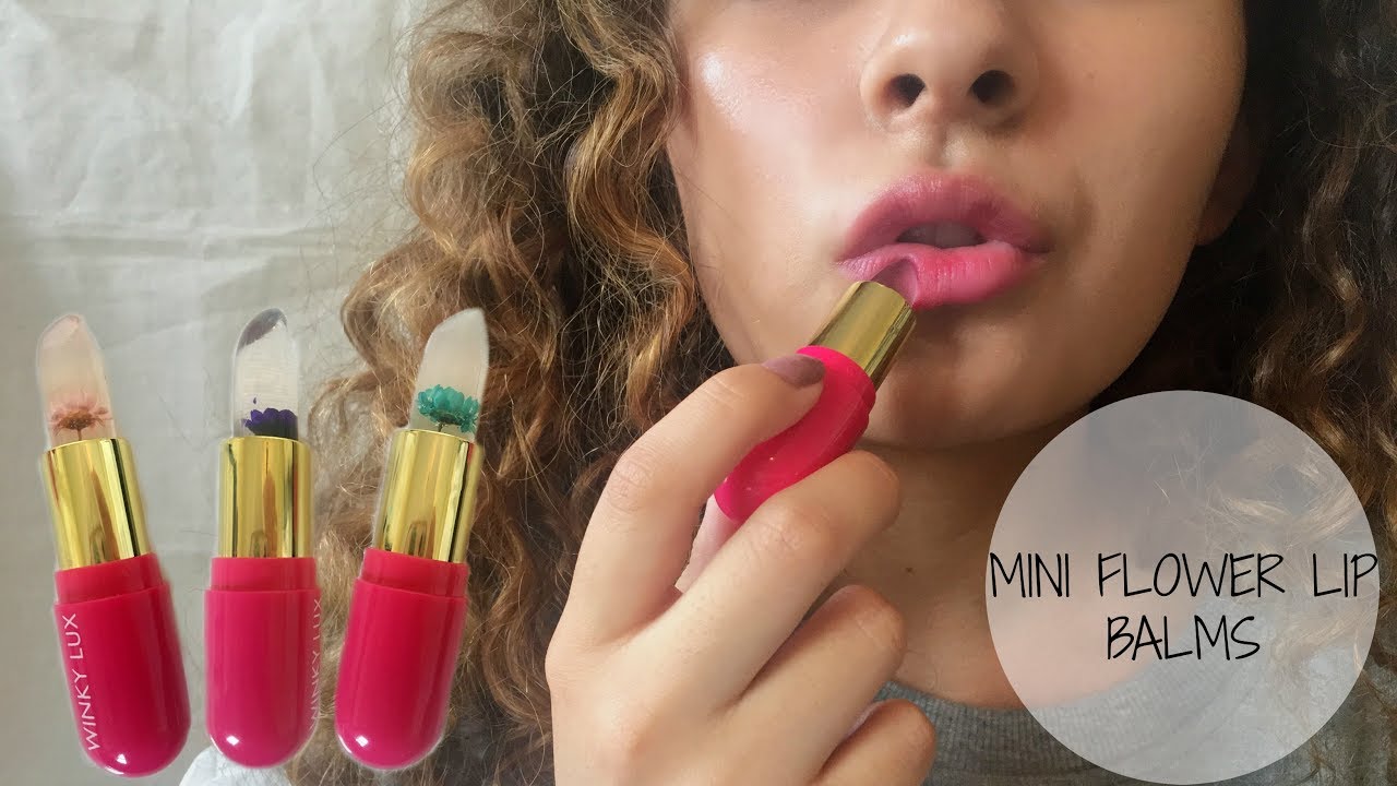 MAGIC COLOR CHANGING FLOWER LIP BALMS! DOES IT WORK?!
