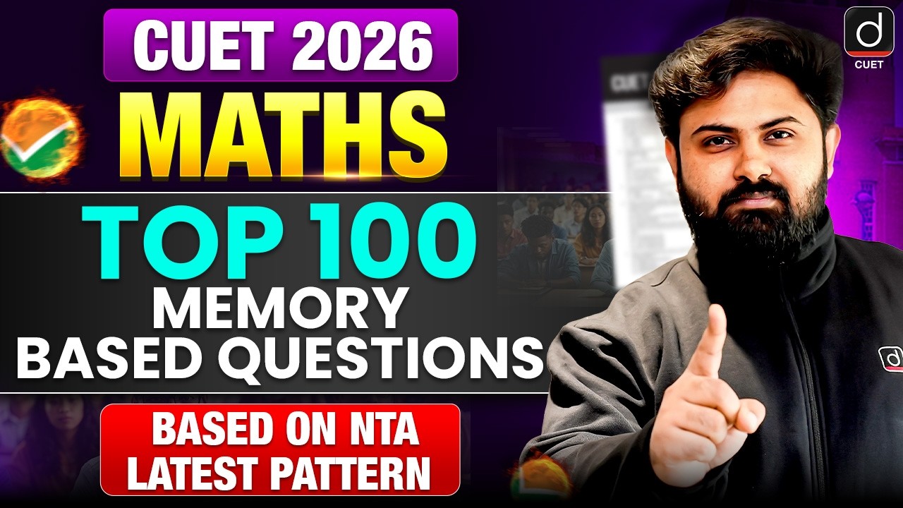 CUET Maths Memory Based Questions 2026 | Most Expected + Latest Pattern