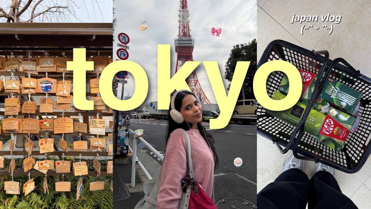 JAPAN VLOG🍥🗼exploring tokyo, trying japanese snacks, tokyo tower & more!! 