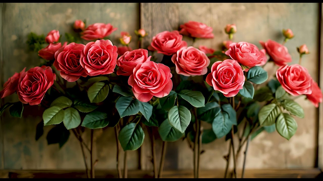 Enchanted Rose Garden 4K (No Sound) ART SCREENSAVER
