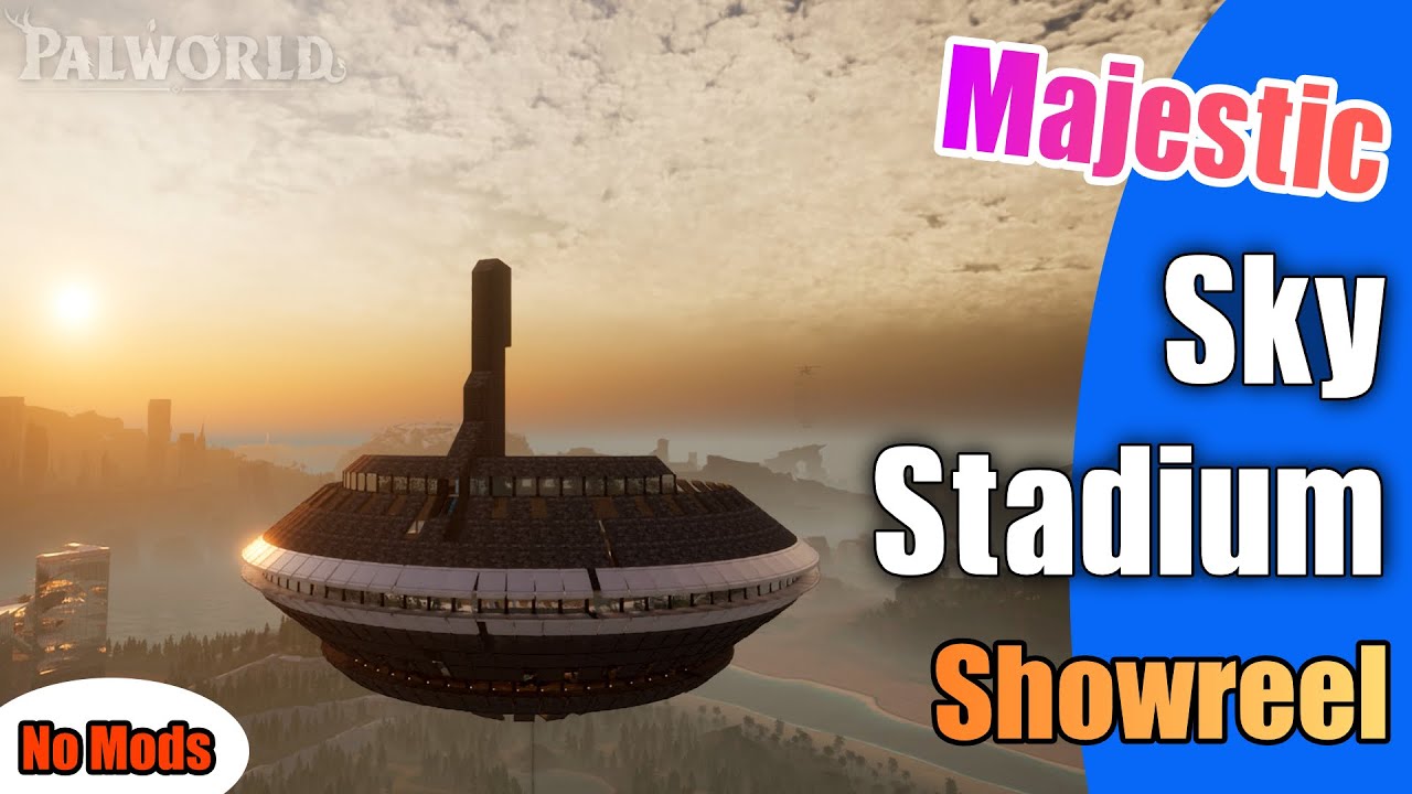 This Build 'Nearly' Broke Us 😭 - Majestic Sky Stadium | No-Mod Palworld Base Build Showcase
