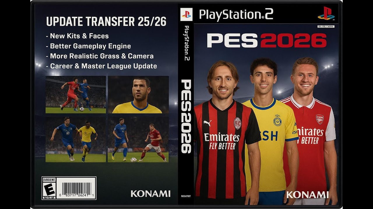 PES 2026 ENGLISH Update No Radar ISO PS2 Version