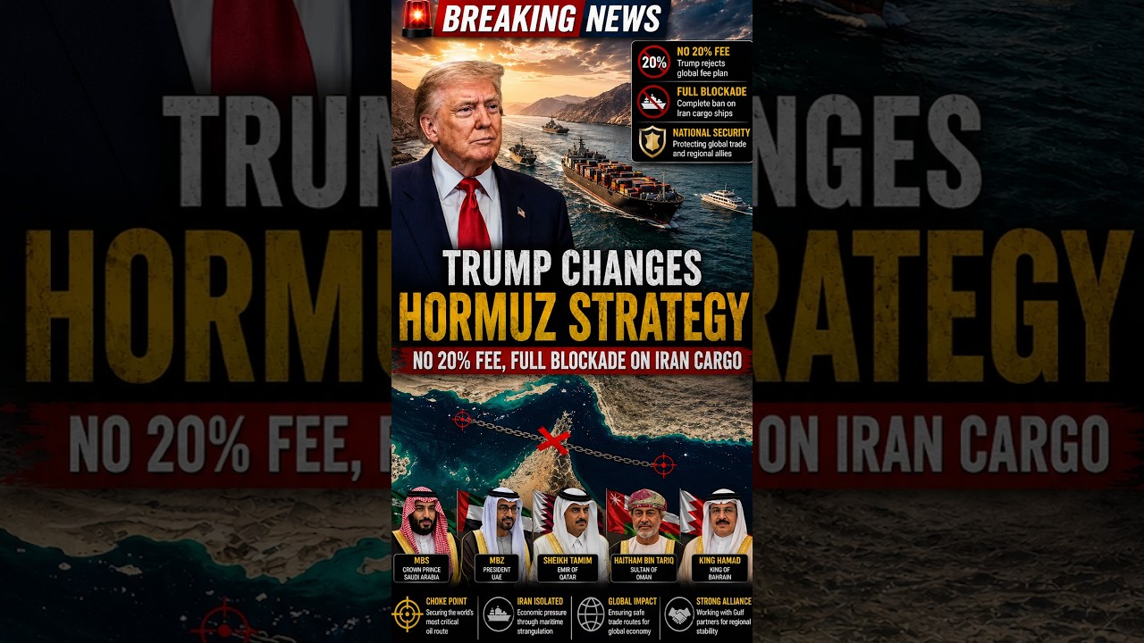Trump backtracks on toll fees in Strait of Hormuz! #shorts #viral #trump #straitofhormuz