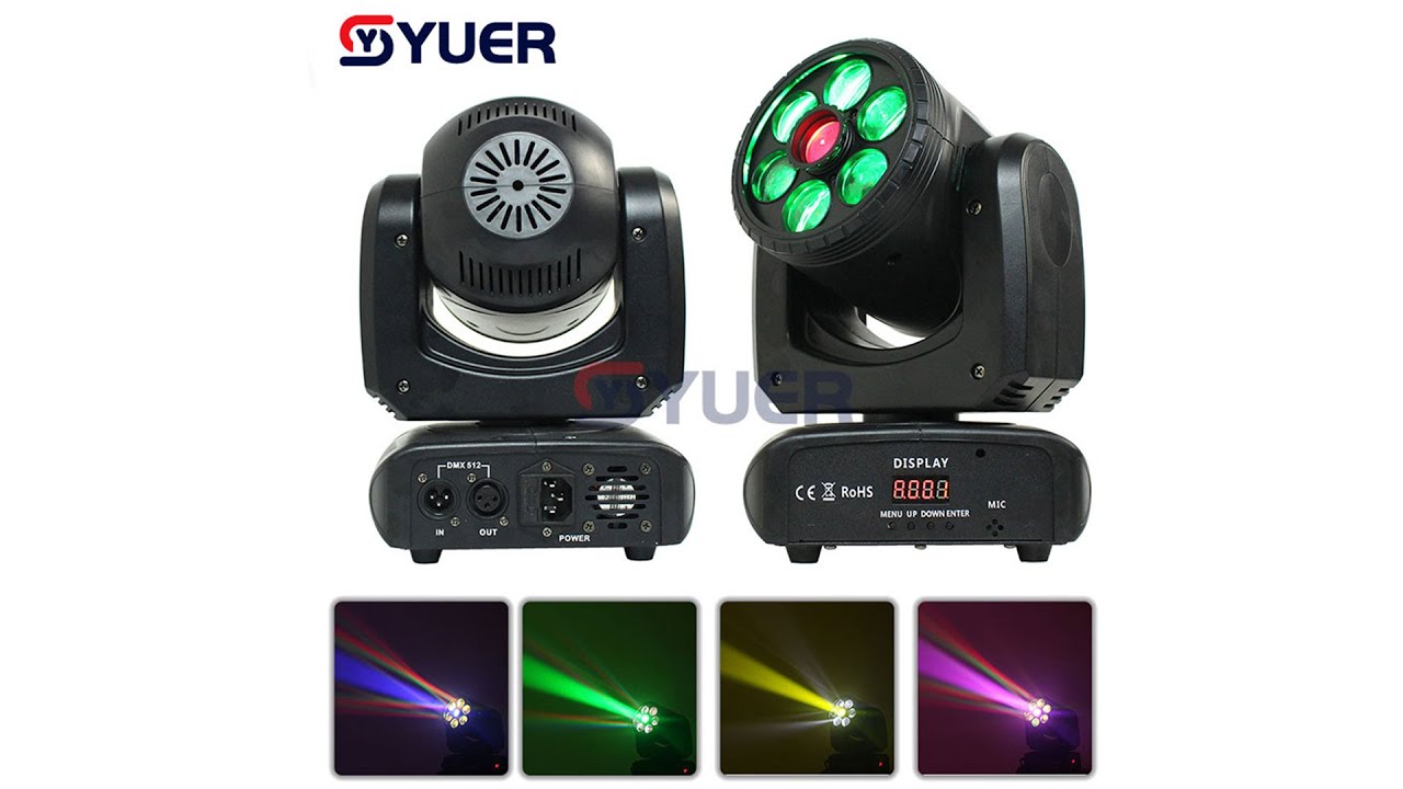 YUER™️ 60W Pattern Bee Eye Beam Dyeing Moving Head Light