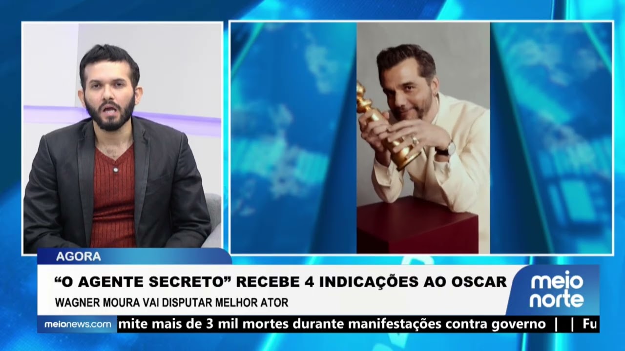 ‘O Agente Secreto’ recebe 4 indicações ao Oscar; Wagner Moura disputa Melhor Ator | Agora Brasil