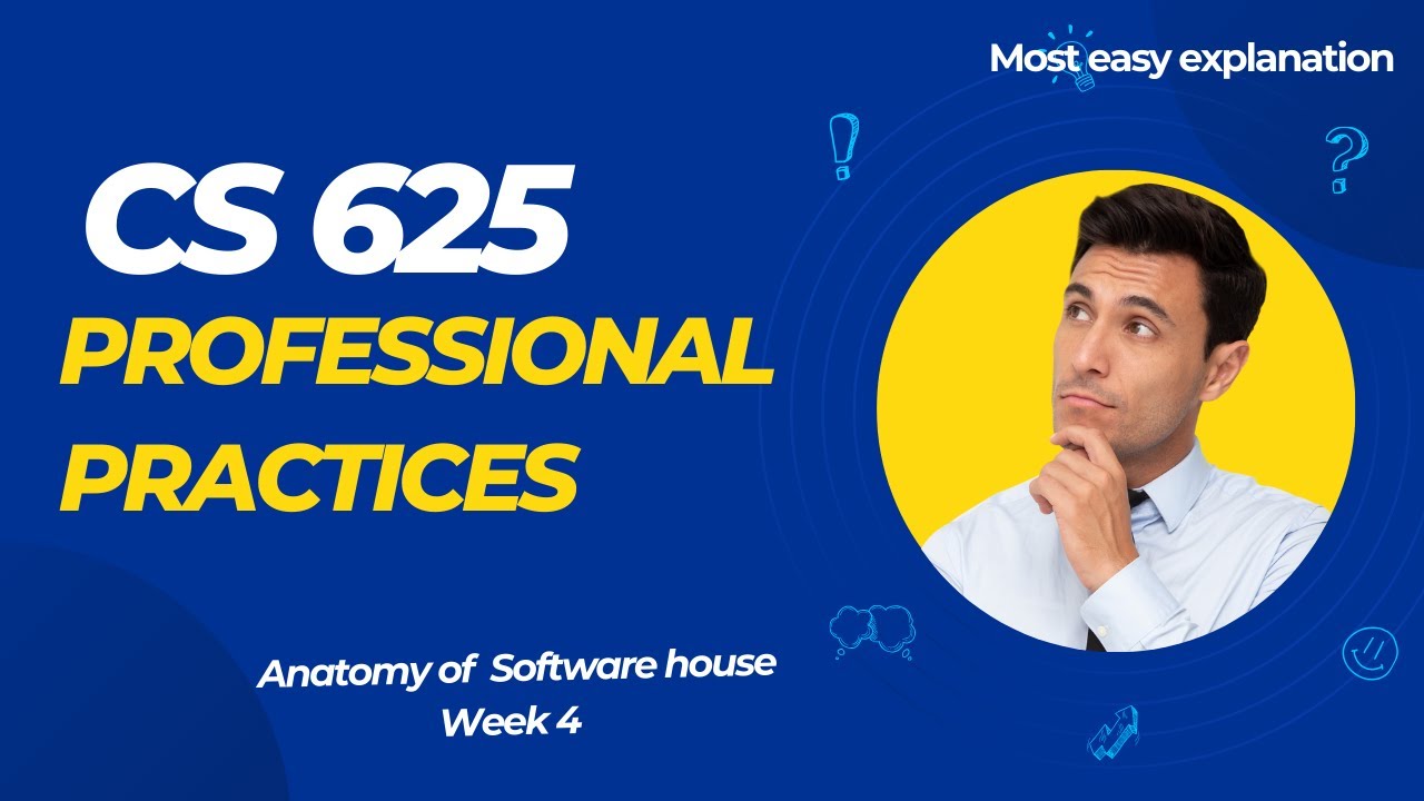 Cs625 Professional Practices :Anatomy of Software house Week 4 | Urdu/Hindi