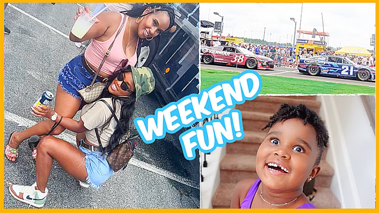 WEEKEND VLOG: NASCAR RACE, CELEBRATING A BIRTHDAY, MOVIE NIGHT & MORE | Ellarie