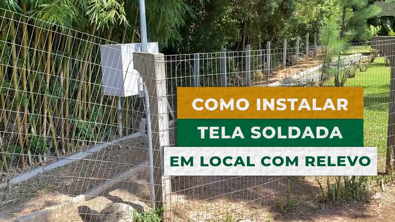 Como instalar Tela Soldada em local com relevo