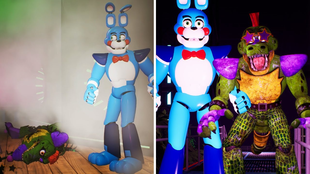FNAF Security Breach - Bonnie Vs Monty Boss Fight
