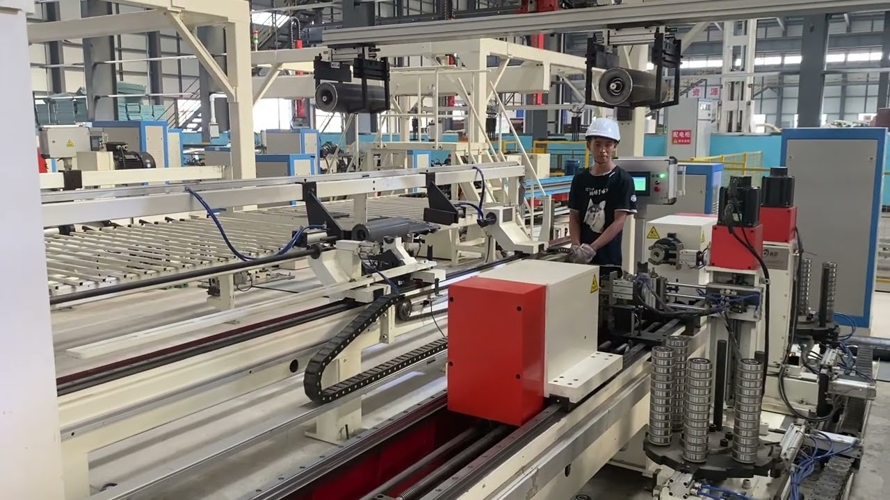 Stock and Manipulator for conveyor roller production line