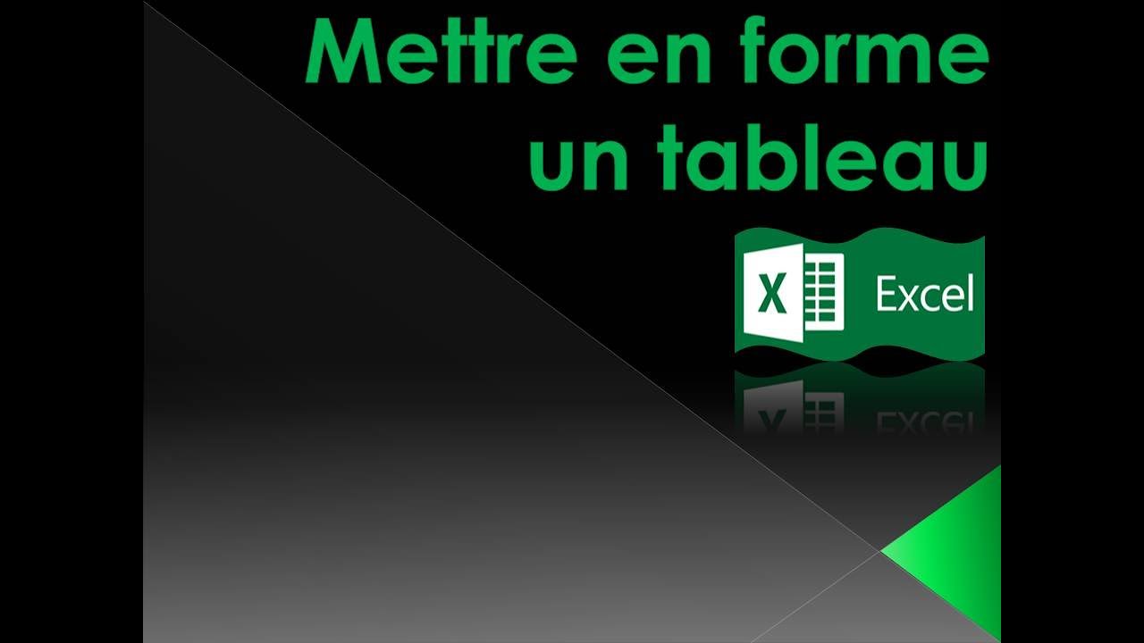 Comment faire une mise en forme automatique Excel ?